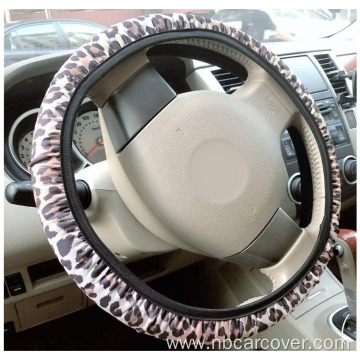 Cheap Sewing Leopard Retro Car Steering Wheel Cover